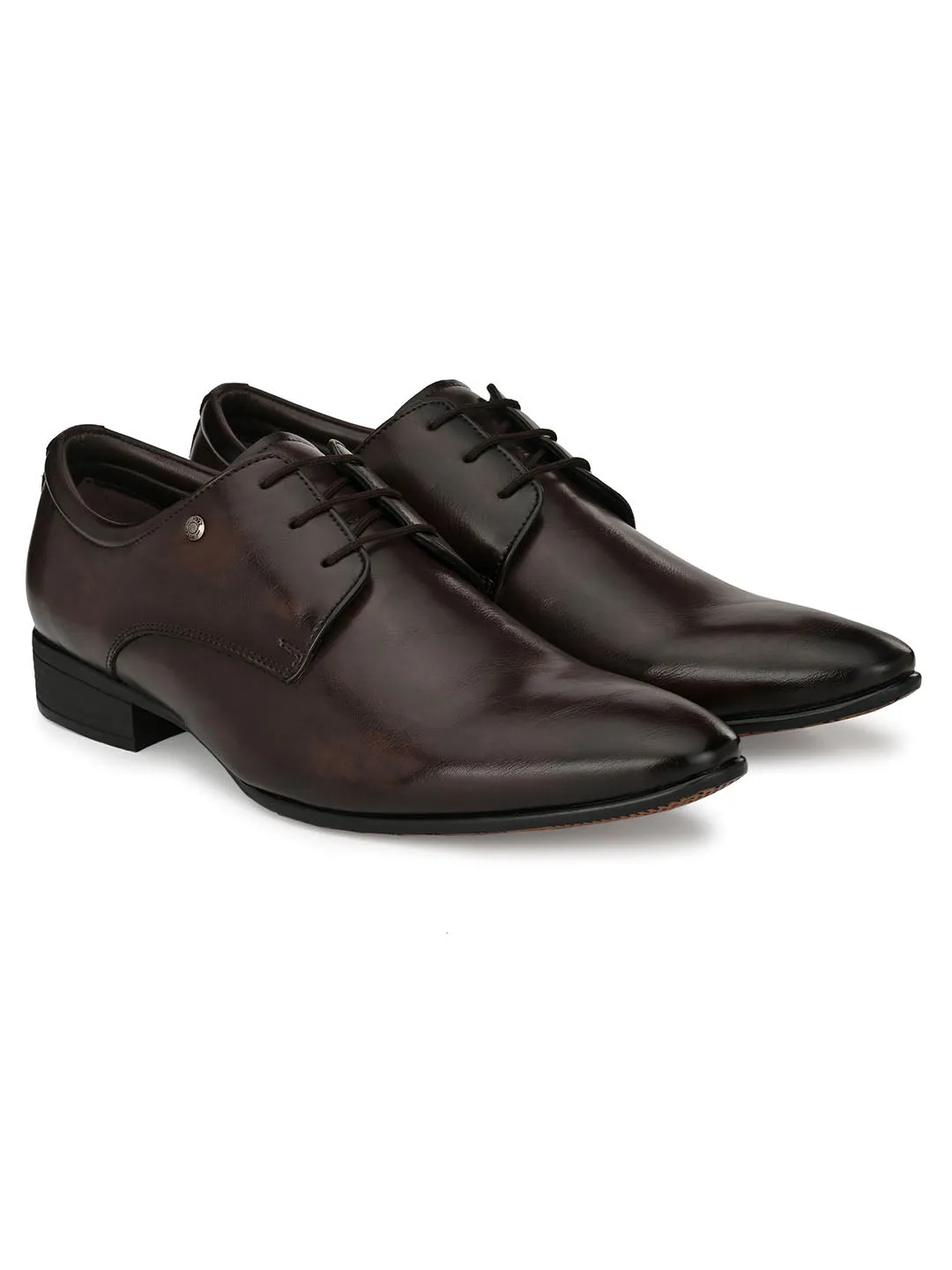 HITZMS_5714 Men's Coco Synthetic Formal  Lace-Up Shoes