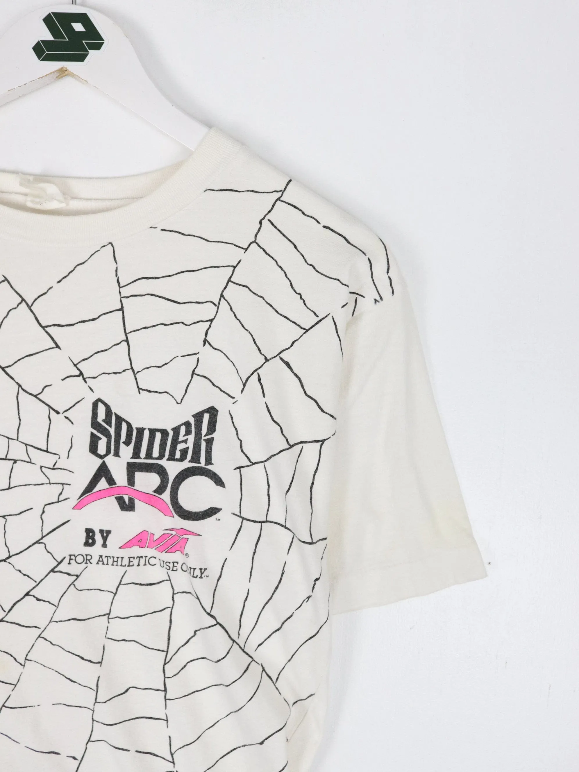 Vintage Spider ARC Avia T Shirt Mens Small White Shoes Promo